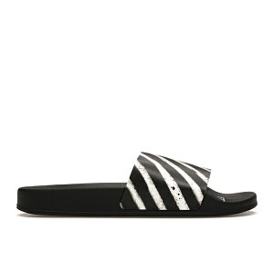OFF-WHITE �I�t�z���C�g �����Y �X�j�[�J�[ �yOff-White Spray Stripes Slides Black�z �T�C�Y US_8(26.0cm) Black