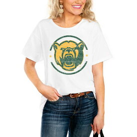 ゲームデイ レディース Tシャツ トップス Baylor Bears Women's End Zone Easy TShirt White