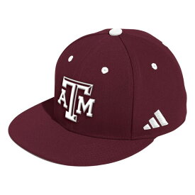 アディダス メンズ 帽子 アクセサリー Texas A&M Aggies adidas OnField Baseball Fitted Hat Maroon