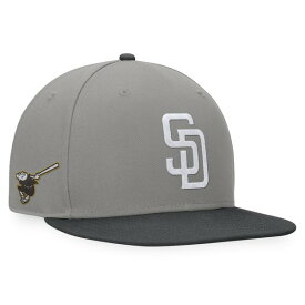 ファナティクス メンズ 帽子 アクセサリー San Diego Padres Fanatics Branded Ace Snapback Hat Gray/Charcoal