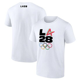 ファナティクス メンズ Tシャツ トップス LA 2028 Summer Olympics Athlete Spirit TShirt White