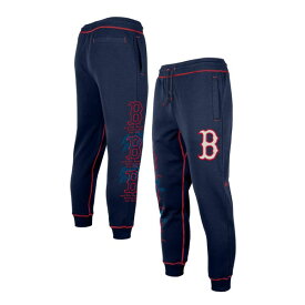 ニューエラ メンズ カジュアルパンツ ボトムス Boston Red Sox New Era Team Split Jogger Pants Navy