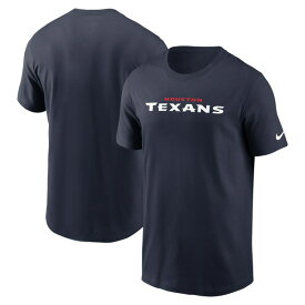 ナイキ メンズ Tシャツ トップス Houston Texans Nike Wordmark Essential TShirt Navy