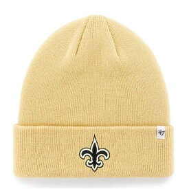 フォーティーセブン メンズ 帽子 アクセサリー New Orleans Saints '47 Secondary Basic Cuffed Knit Hat Gold