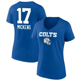 ファナティクス レディース Tシャツ トップス Indianapolis Colts Fanatics Branded Women's Personalized Name & Number Team Wordmark VNeck TShirt Royal