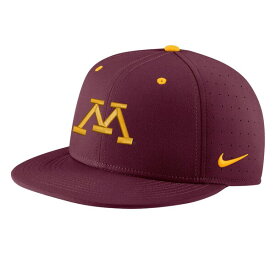 ナイキ メンズ 帽子 アクセサリー Minnesota Golden Gophers Nike Aero True Baseball Performance Fitted Hat Maroon
