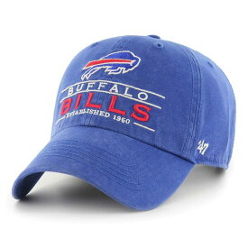 フォーティーセブン メンズ 帽子 アクセサリー Buffalo Bills '47 Vernon Clean UpAdjustable Hat Royal