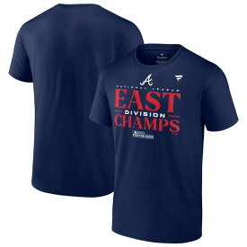 ファナティクス メンズ Tシャツ トップス Atlanta Braves Fanatics Branded 2023 NL East Division Champions Locker Room T Shirt Navy