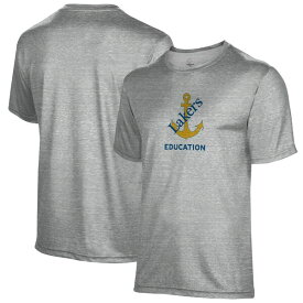 プロスフィア メンズ Tシャツ トップス Lake Superior State Lakers Education Name Drop TShirt Gray