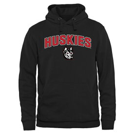 ファナティクス メンズ パーカー・スウェットシャツ アウター Northeastern Huskies Proud Mascot Pullover Hoodie Black