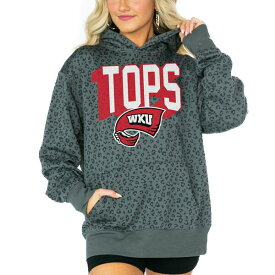 ゲームデイ レディース パーカー・スウェットシャツ アウター Western Kentucky Hilltoppers Gameday Couture Women's Running Wild Leopard Print Pullover Hoodie Black