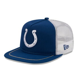 ニューエラ メンズ 帽子 アクセサリー Indianapolis Colts New Era Original Classic Golfer Adjustable Hat Royal/White