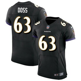 ナイキ メンズ ユニフォーム トップス Baltimore Ravens Nike Speed Machine Elite Custom Jersey Black