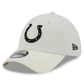 ニューエラ メンズ 帽子 アクセサリー Indianapolis Colts New Era Chrome Collection 39THIRTY Flex Hat Cream