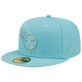 ニューエラ メンズ 帽子 アクセサリー Tennessee Titans New Era Color Pack 59FIFTY Fitted Hat Aqua