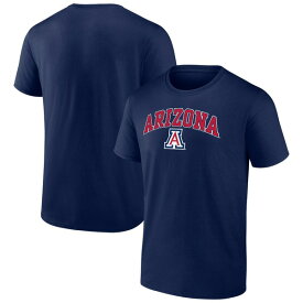 ファナティクス メンズ Tシャツ トップス Arizona Wildcats Fanatics Branded Campus TShirt Navy