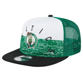 ニューエラ メンズ 帽子 アクセサリー Boston Celtics New Era Arch AFrame Trucker 9FIFTY SnapbackHat Kelly Green