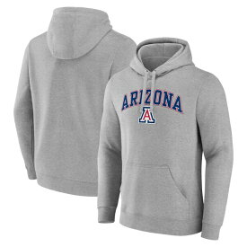 ファナティクス メンズ パーカー・スウェットシャツ アウター Arizona Wildcats Fanatics Branded Campus Pullover Hoodie Gray