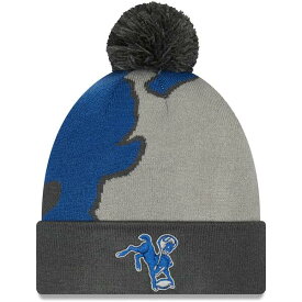 ニューエラ メンズ 帽子 アクセサリー Indianapolis Colts New Era Logo Whiz Redux Cuffed Knit Hat Graphite