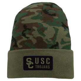 ナイキ メンズ 帽子 アクセサリー USC Trojans Nike Military Pack Cuffed Knit Hat Camo