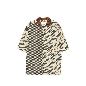 �i�k�[�V���J �����Y �V���c �g�b�v�X Anwell patterned shirt Neutrals