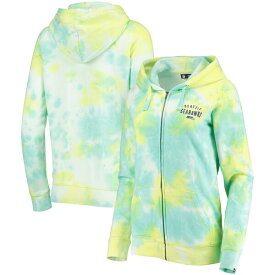 ニューエラ レディース パーカー・スウェットシャツ アウター Seattle Seahawks New Era Women's IceDye FullZip Hoodie White