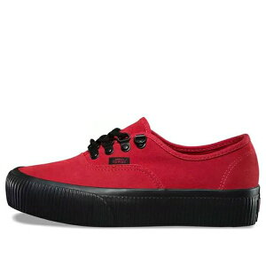 Vans �o���Y �����Y �X�j�[�J�[ �yVans Embossed Authentic Platform 2.0 Black/Red VN0A3AV8QTB�z �T�C�Y US_M_4