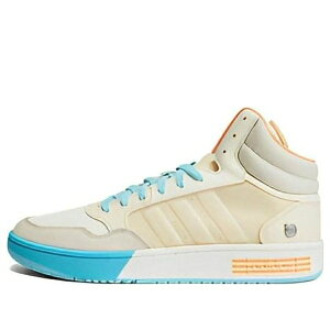 adidas �A�f�B�_�X �����Y �X�j�[�J�[ �yadidas Hoops 3.0 Mid Shoes 'Beige Blue' HP9946�z �T�C�Y US_M_4