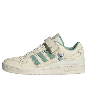 adidas �A�f�B�_�X �����Y �X�j�[�J�[ �yadidas Forum Low x Disney Stitch 'Wonder White' HQ6374�z �T�C�Y US_5.5(23.5cm)