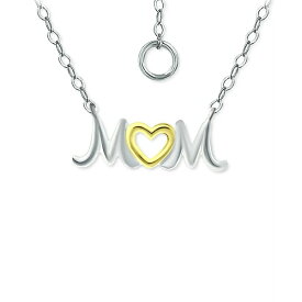 ジャニ ベルニーニ レディース ネックレス・チョーカー・ペンダントトップ アクセサリー MOM Heart Pendant Necklace in Sterling Silver & 18k Gold-Plated, 16" + 2" extender, Created for Macy's Two-Tone
