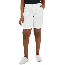 ケレンスコット レディース カジュアルパンツ ボトムス Women's Mid Rise Stretch-Waist Shorts, Created for Macy's Bright White