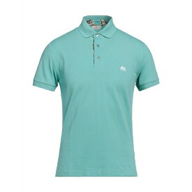【送料無料】 エトロ メンズ ポロシャツ トップス Polo shirts Turquoise