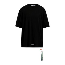 【送料無料】 オフホワイト メンズ Tシャツ トップス T-shirts Black