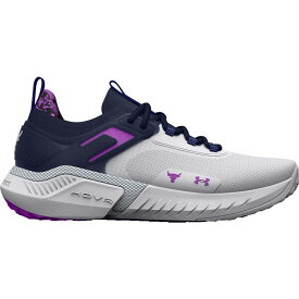 アンダーアーマー レディース フィットネス スポーツ Under Armour Women's Project Rock 5 Training Shoes White/Navy