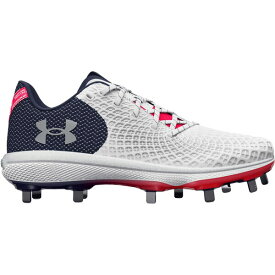 アンダーアーマー レディース フィットネス スポーツ Under Armour Women's Glyde 2.0 MT USA Metal Fastpitch Softball Cleats Navy