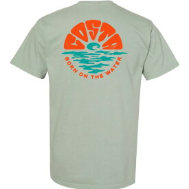 コスタデルマール メンズ シャツ トップス Costa Del Mar Men's Sun Blocks T-Shirt Bay Green