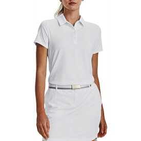 アンダーアーマー レディース シャツ トップス Under Armour Women's Playoff Short Sleeve Golf Polo White/Halo Gray