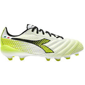 ディアドラ メンズ フィットネス スポーツ Diadora Brasil Elite 2 Tech GR ITA LPX FG Soccer Cleats White/Yellow