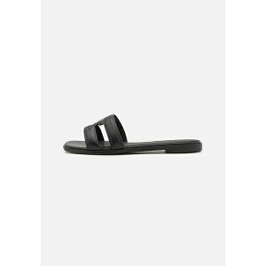 トミー ヒルフィガー レディース サンダル シューズ LOGO STRAP MULE - Mules - black