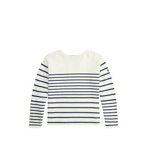 �����t���[���� �����Y �j�b�g&�Z�[�^�[ �A�E�^�[ Striped-pattern boat-neck sweater White