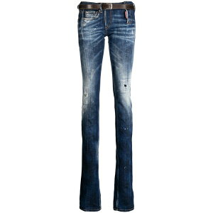 �f�B�[�X�N�G�A�[�h ���f�B�[�X �f�j���p���c �{�g���X Sharpey low-rise skinny jeans Blue
