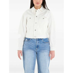 �J���o���N���C�� ���f�B�[�X �W���P�b�g���u���]�� �A�E�^�[ Logo-patch buttoned jacket White