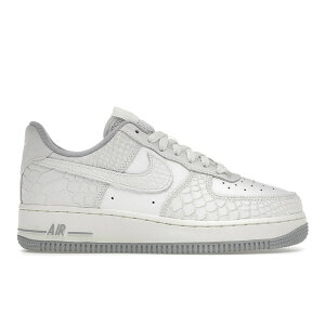Nike �i�C�L ���f�B�[�X �X�j�[�J�[ �yNike Air Force 1 Low '07 White Python (Women's)�z �T�C�Y US_W_15.5 Summit White/Summit White-Sail-Wolf Grey