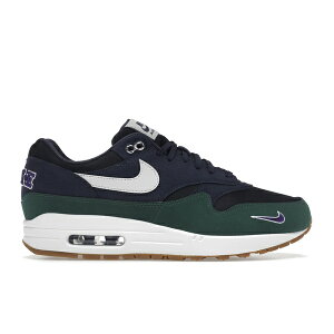 Nike �i�C�L ���f�B�[�X �X�j�[�J�[ �yNike Air Max 1 Gorge Green (Women's)�z �T�C�Y US_W_15.5 Obsidian/White/Midnight Navy/Gorge Green