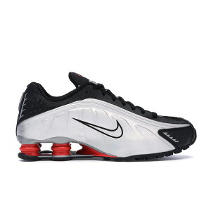 Nike �i�C�L �����Y �X�j�[�J�[ �yNike Shox R4 Black Metallic Silver (2018/2024)�z �T�C�Y US_10.5(28.5cm) Black/Metallic Silver-Max Orange