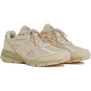 New Balance �j���[�o�����X �����Y �X�j�[�J�[ �yNew Balance 990v4 MiUSA Macadamia Nut�z �T�C�Y US_10.5(28.5cm) Veg Tan/Green