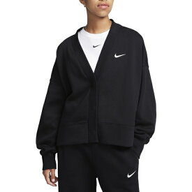 ナイキ レディース シャツ トップス Nike Sportswear Women's Phoenix Fleece Over-Oversized Cardigan Black