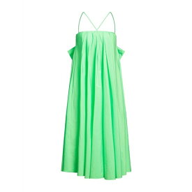 【送料無料】 アニエバイ レディース ワンピース トップス Midi dresses Acid green