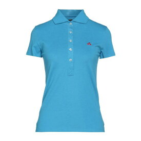 【送料無料】 ピューテリー レディース ポロシャツ トップス Polo shirts Azure