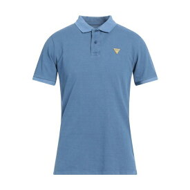 【送料無料】 ゲス メンズ ポロシャツ トップス Polo shirts Light blue